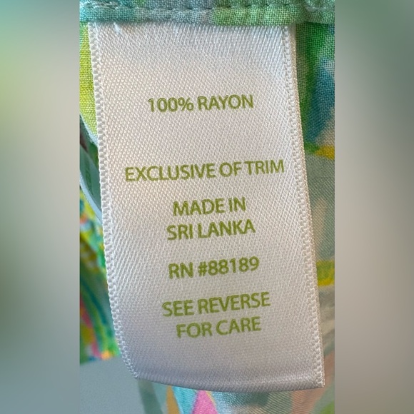 Lilly Pulitzer Amisa Sea Salt Sun Tunic Blouse Size XXS sku11 - Picture 6 of 9